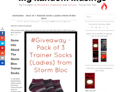 Win a Pack of 3 Ladies Trainer Socks from Storm Bloc