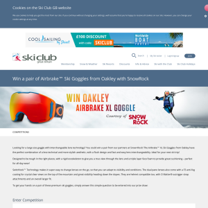 Win a pair of Airbrake™ Ski Goggles from Oakley with SnowRock