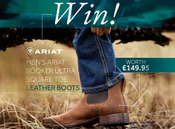 Win a Pair of Ariat Booker Ultra Square Toe Leather Boots