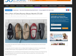 Win a Pair of Extra Roomy Shoes Worth £72