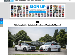 Win a Pair of Hospitality Tickets To Goodwood Festival Of Speed