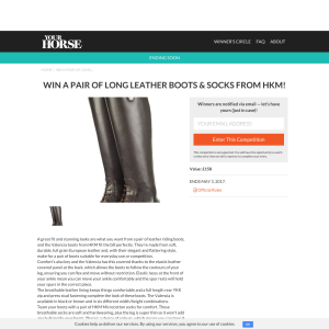 Win a pair of Long Leather Riding Boots and Socks