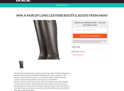 Win a pair of Long Leather Riding Boots and Socks