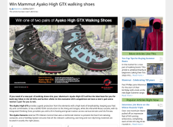 Win a pair of Mammut Ayako High GTX Walking Shoes