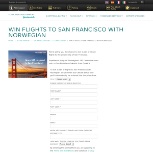 Win a pair of return flights to San Francisco with Norwegian