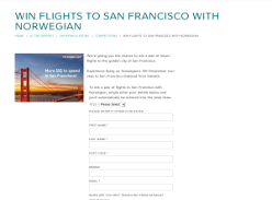 Win a pair of return flights to San Francisco with Norwegian