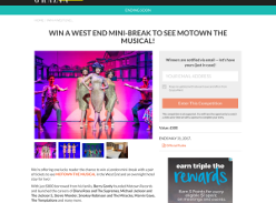 Win a pair of tickets to see Motown the Musical in the West End and an overnight hotel stay for two