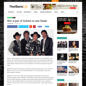 Win a Pair of Tickets to see Slade