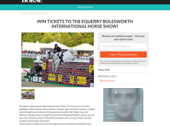 Win a pair of tickets to the Equerry Bolesworth International Horse Show