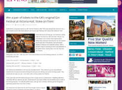 Win a pair of tickets to the UK's original Gin Festival at Victoria Hall Stoke-on-Trent