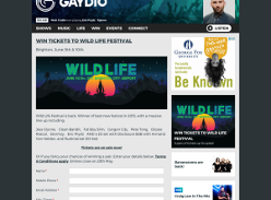 Win a Pair of Weekend Tickets To Wild Life Festival, Brighton