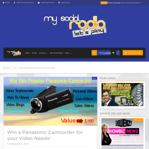 Win a Panasonic Camcorder