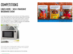 Win a Panasonic Microwave Oven
