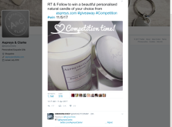 Win a Personalised Candle