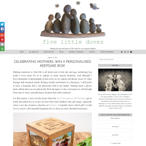 Win a Personalised Oak Photograph Keepsake Box
