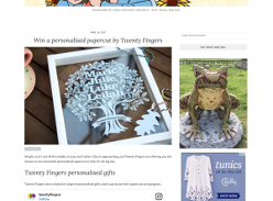 Win a personalised papercut for fathers day