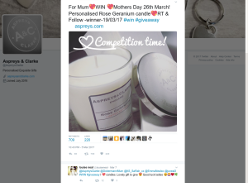 Win A personalised rose geranium candle
