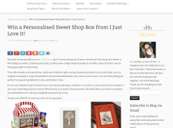 Win a Personalised Sweet Shop Box from I Just Love It