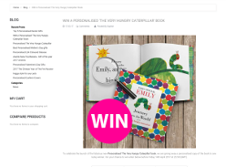 Win a Personalised The Very Hungry Caterpillar Book