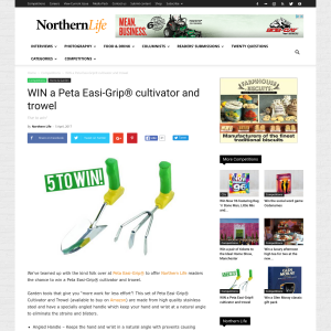 Win a Peta Easi-Grip® cultivator and trowel