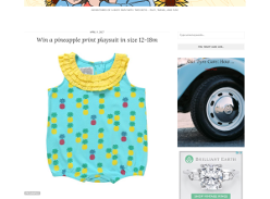 Win a Pineapple Print Baby Romper in Size 12-18m