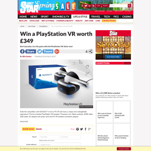 Win a PlayStation VR worth £349