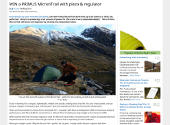 Win a Primus MicronTrail With Piezo & Regulator