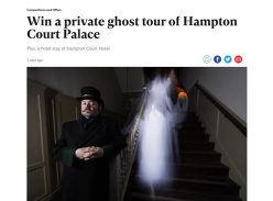 Win a private ghost tour of Hampton Court Palace