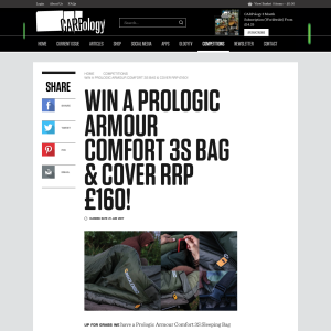 Win a Prologic Armour Comfort 3s Bag & Cover rrp £160