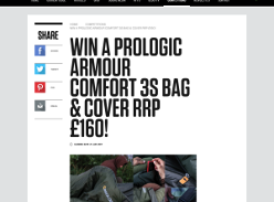 Win a Prologic Armour Comfort 3s Bag & Cover rrp £160