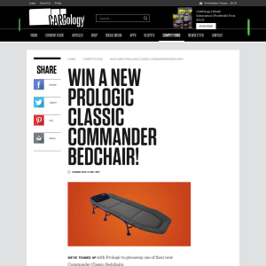 Win a Prologic Classic Commander Bedchair