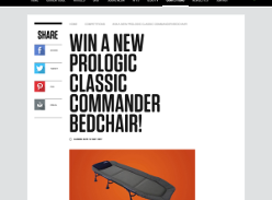 Win a Prologic Classic Commander Bedchair