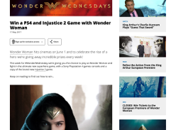 Win a PS4 and Injustice 2 Game with Wonder Woman