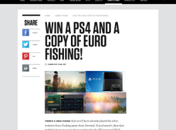 Win a PS4 + copy of Euro Fishing