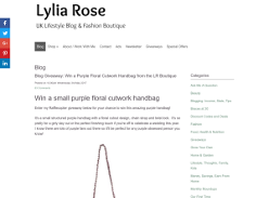 Win a Purple Floral Cutwork Handbag