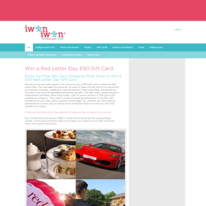 Win a Red Letter Day £50 Gift Card