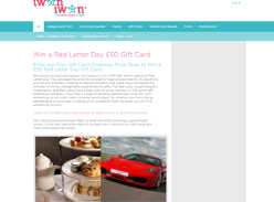 Win a Red Letter Day £50 Gift Card