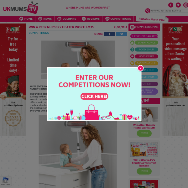 Win a Reer Nursery Heater