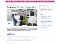 Win a Return Ferry Crossing with Discover Ferries