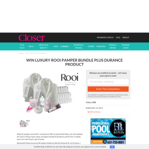 Win a Rooi pamper bundle and a set of Durance products