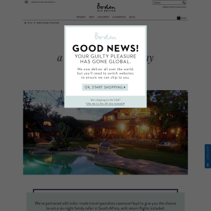 Win A safari holiday to South Africa & £1,000 of Boden vouchers