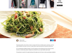 Win a Salter electric spiralizer