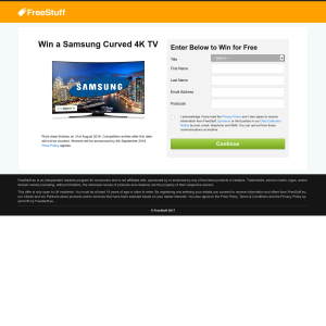 Win a Samsung Curved 4K TV