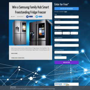 Win a Samsung Family Hub Smart Freestanding Fridge Freezer