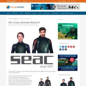 Win a Seac Komoda Wetsuit