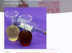 Win a Set of 2 Upside Down Wine Glasses