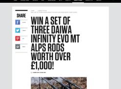 Win a Set of 3 Daiwa Infinity Evo MT Alps Rods 