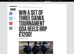 Win a set of 3 Daiwa Tournament QDA reels RRP £1200