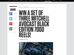 Win a set of 3 Mitchell Avocast Black Edition 7000 Reels