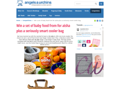 Win a set of baby food from for aisha plus a seriously smart cooler bag